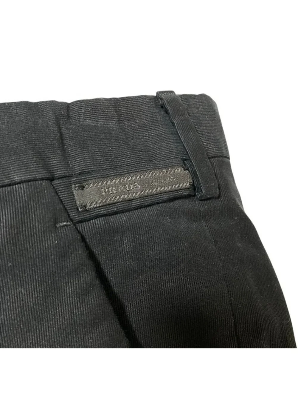 Prada Cotton Chino Pants Black 48
